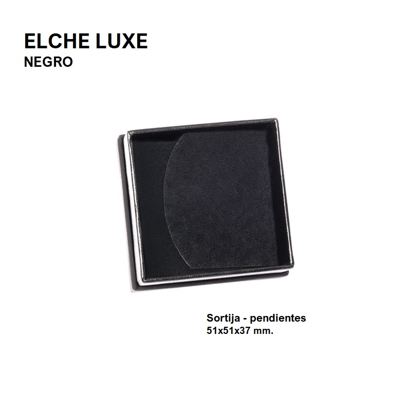 Caja Elche LUXE sortija/pendientes 51x51x37 mm.
